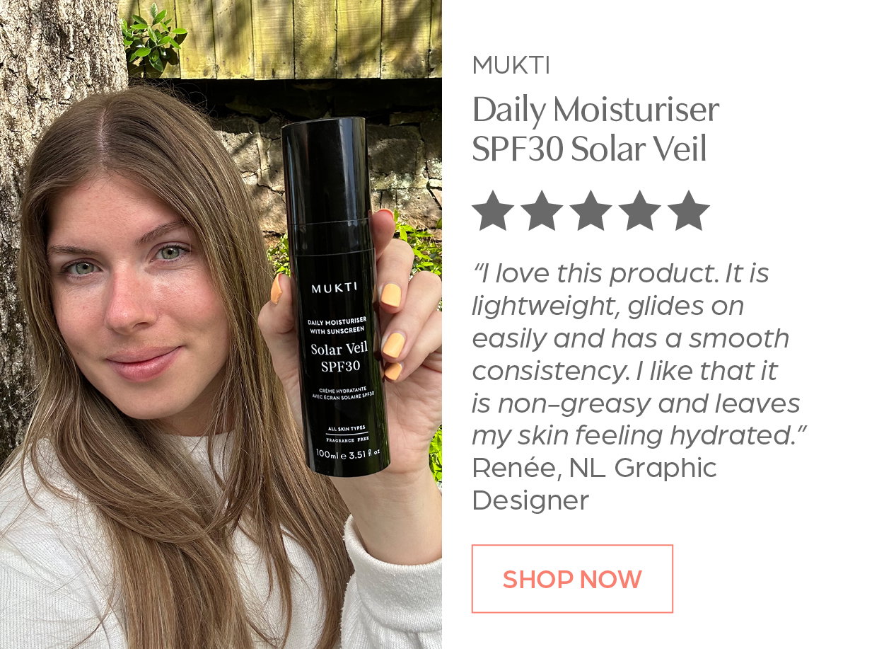 Shop Mukti Daily Moisturiser SPF30 Solar Veil