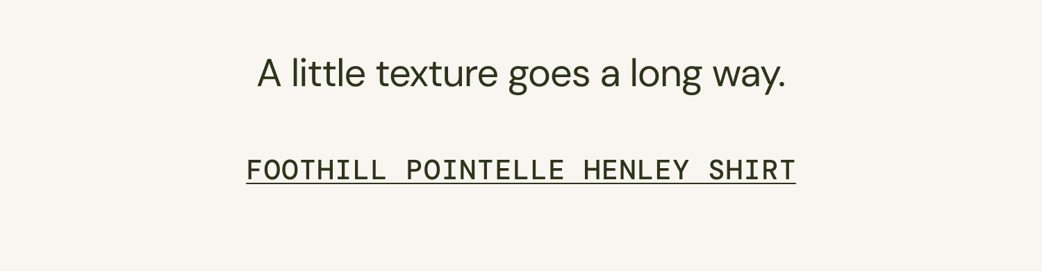 Foothill Pointelle Henley Tee