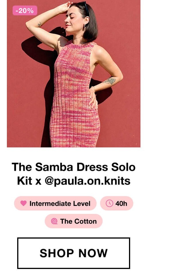 The Samba Dress Solo Kit x @paula.on.knits