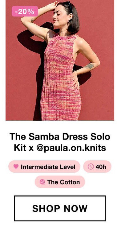 The Samba Dress Solo Kit x @paula.on.knits 1