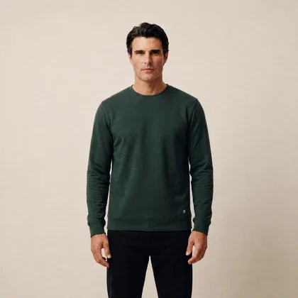 Cumulus Crew Pullover in Pine Grove