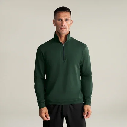 Cumulus Long Sleeve Polo in Pine Grove