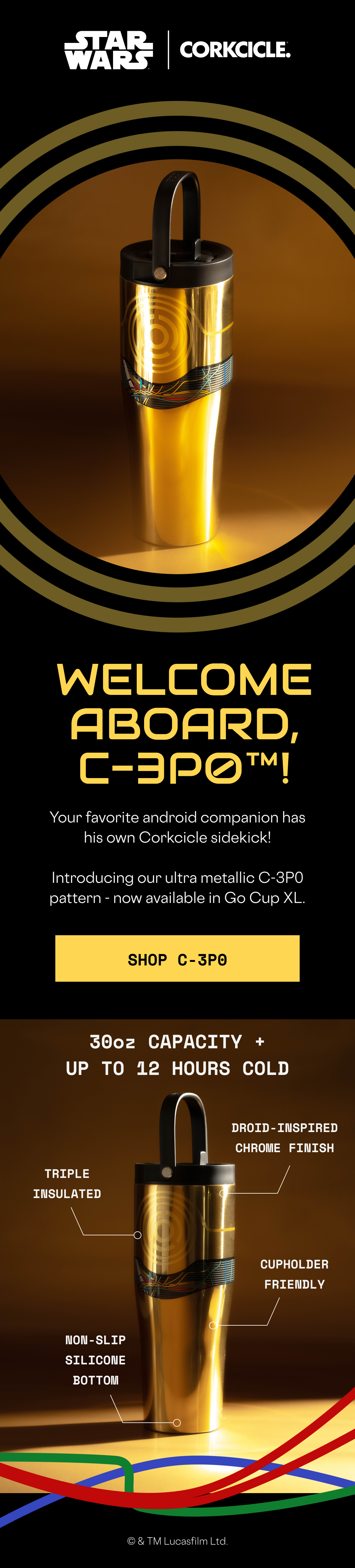 Shop NEW C-3PO™ Go Cup XL
