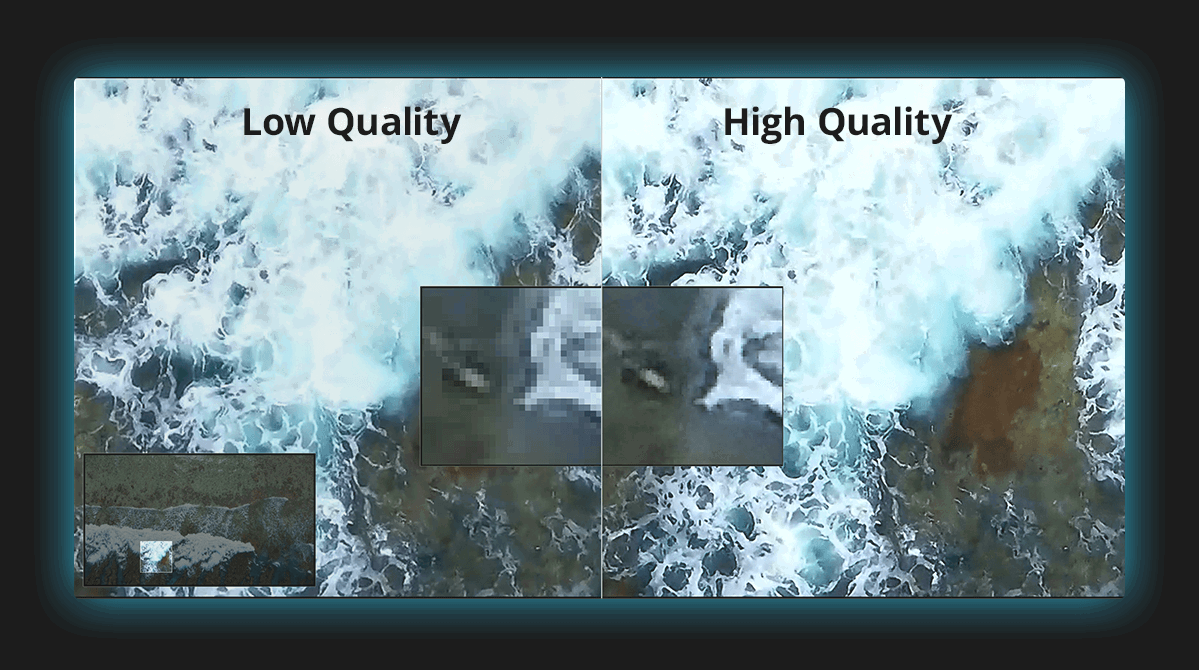 (image - Quality Comparison: Depth of detail)