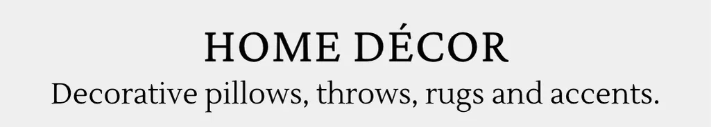 Shop Home Decor