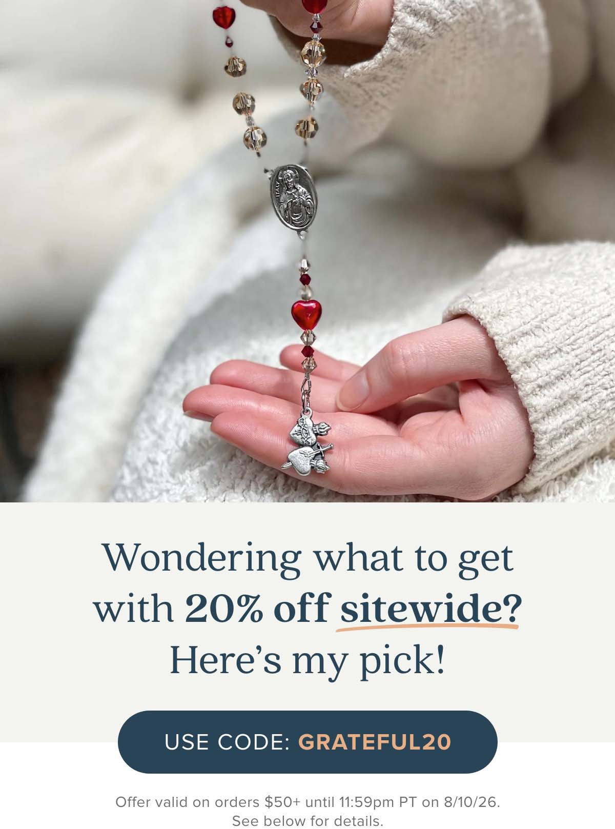 Wondering what to get with 20% off sitewide? Here's my pick! Use Code: GRATEFUL20