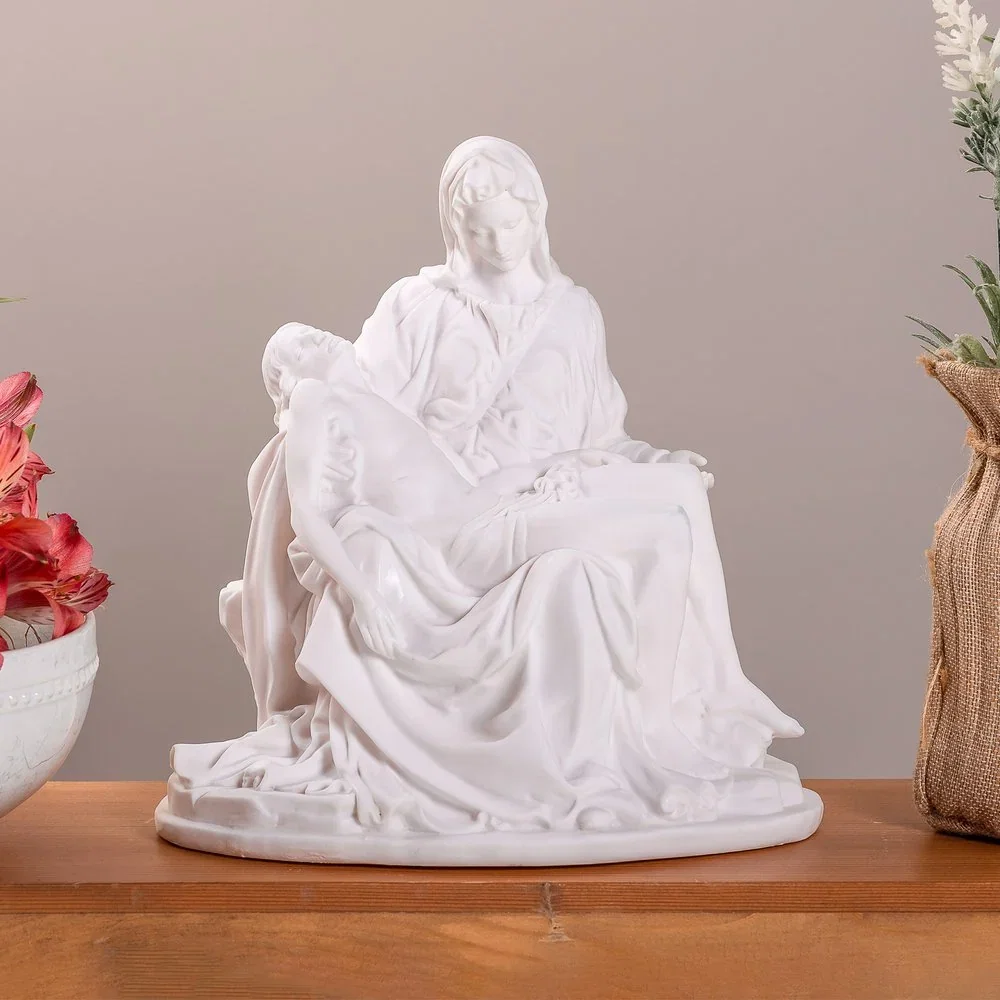 White Pieta Statue - 8