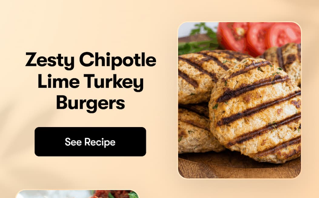 Zesty chipotle lime turkey burgers