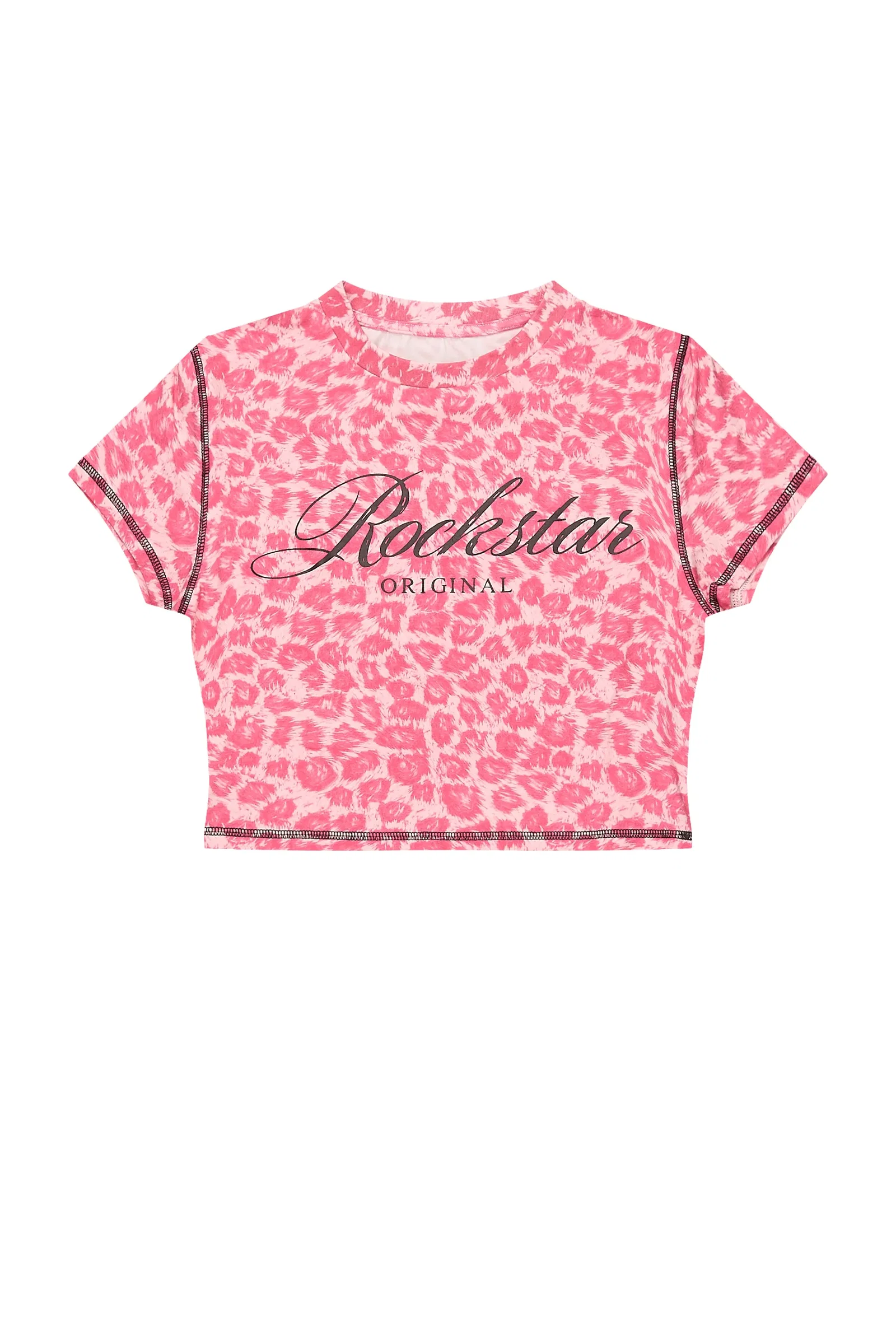 Image of Sharae Pink Cheetah Baby Tee Shirt