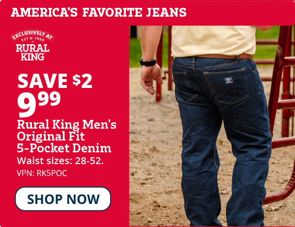 5 pocket denim