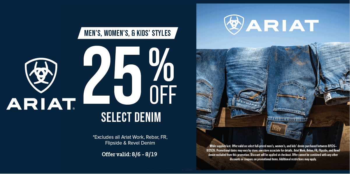 25% off ariat