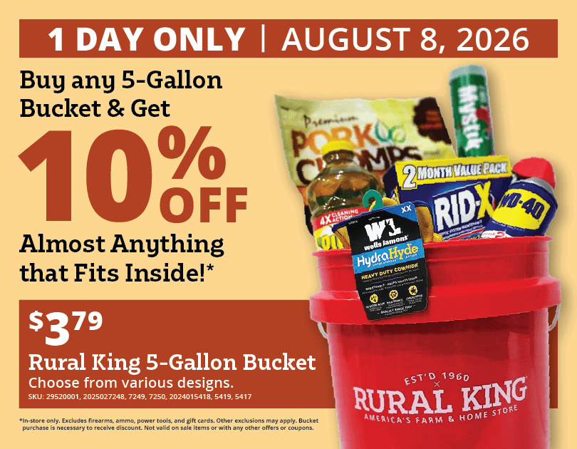 Bucket Sale