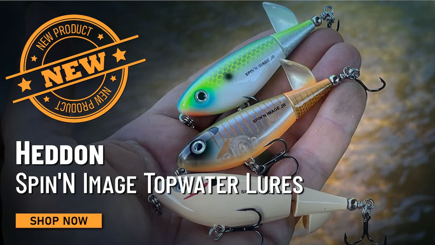 New Heddon Spin'N Image Topwater Lures Shop Now