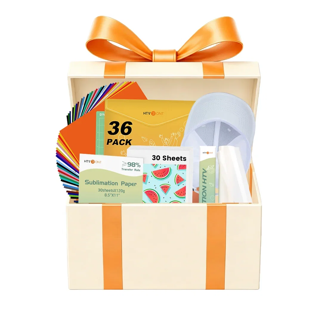 【Only $9.99】 Back to School Mystery Material Box | Worth $39.99 Mixed Heat Transfer Vinyl for Student Craft Projects