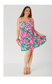 Printed Corset Mini Dress