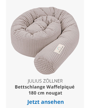 Bettschlange Waffelpiqué 180 cm nougat