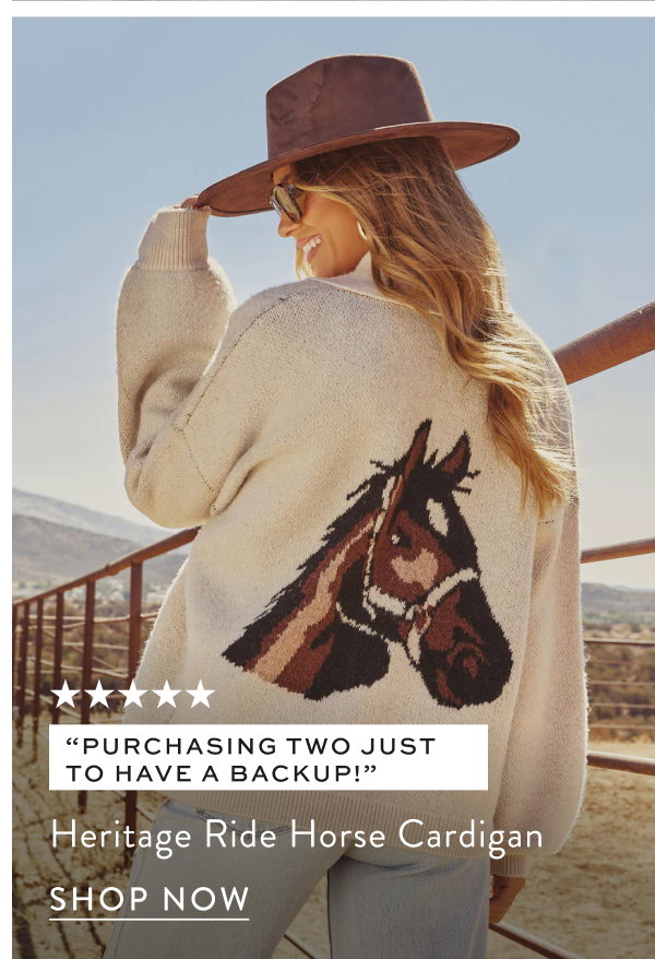 Heritage Rise Horse Cardigan