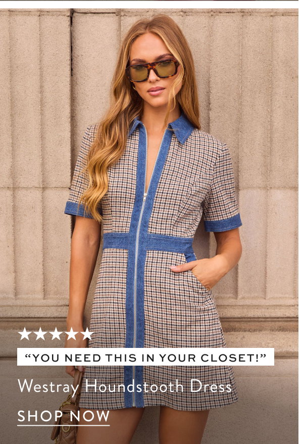 Westray Houndstooth Dress