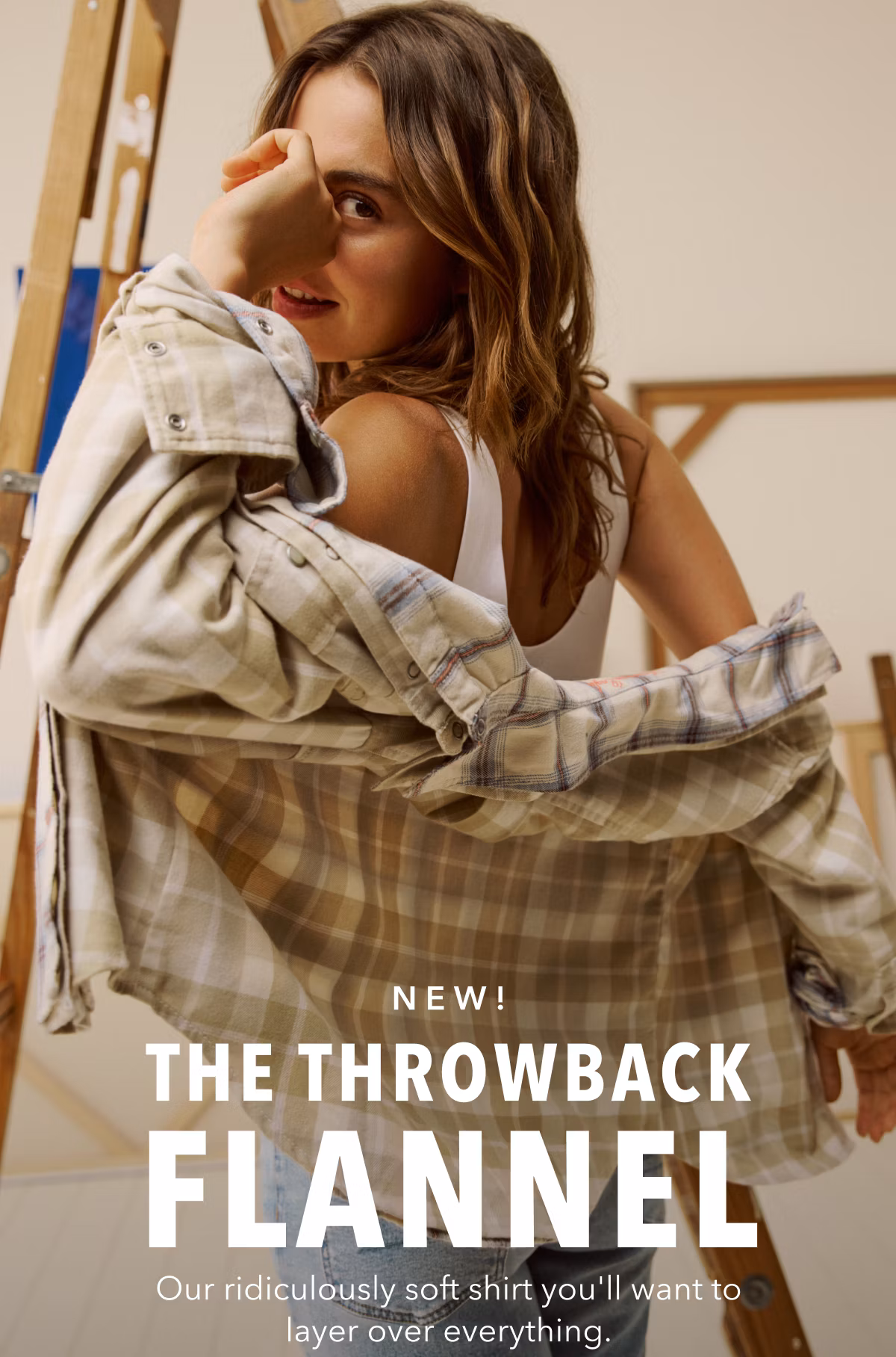 New!  The Throwback Flannel | Our ridiculously soft shirt you'll want to layer over everything.