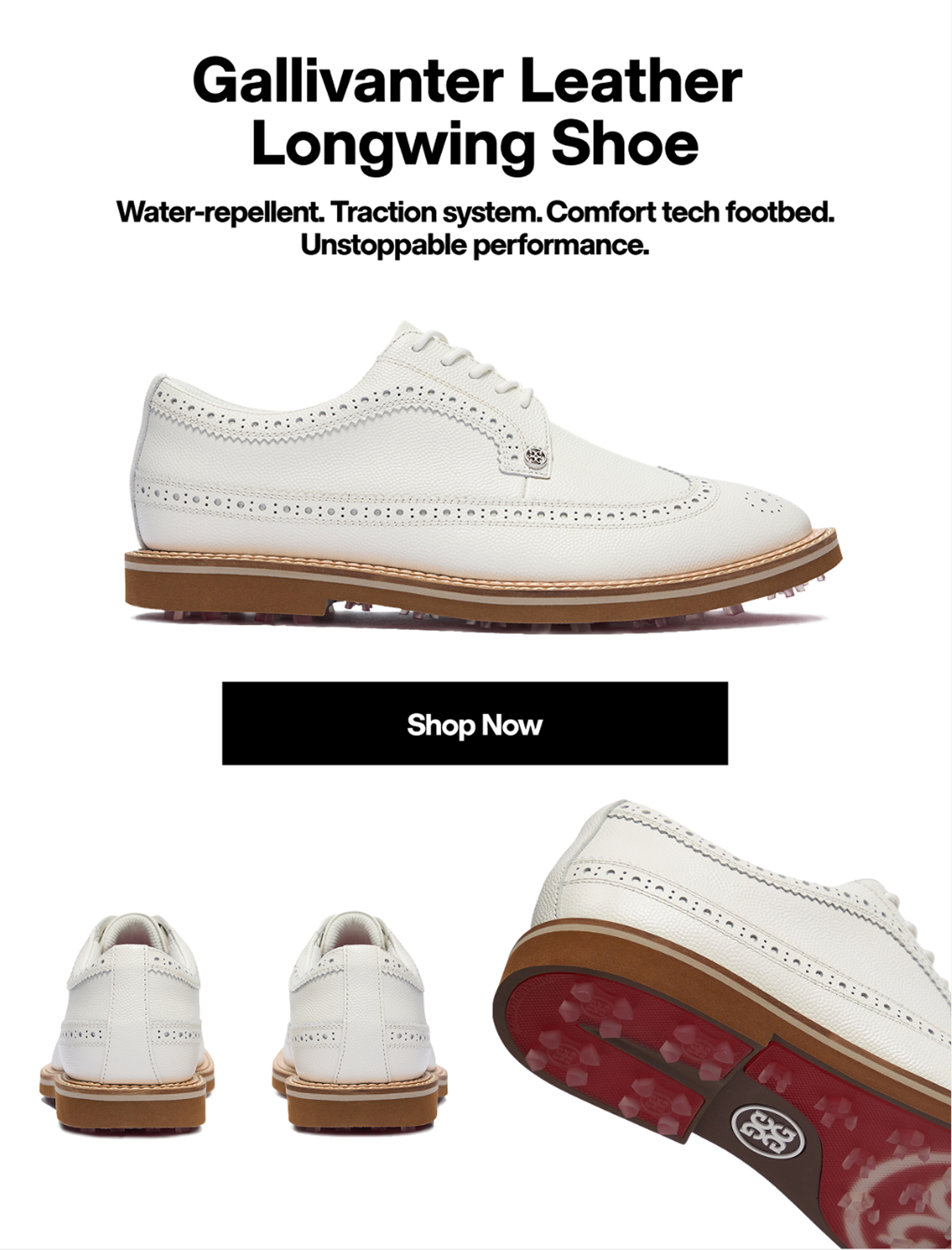 Gallivanter Leather Longwing Shoe | Water-repellent. Traction system. Comfort tech footbed. Unstoppable performance. | Shop Now