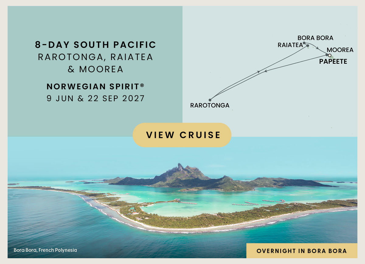 8-DAY SOUTH PACIFIC: RAROTONGA, RAIATEA & MOOREA
