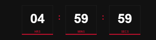 Countdown: 04 hours 59 minutes remaining until sale ends at 23:59 BST