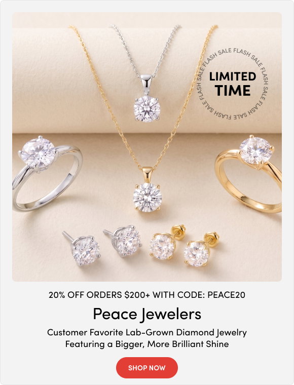 Peace Jewelers | 20% Off All Peace Jewelers Orders $200+ with Code: PEACE20