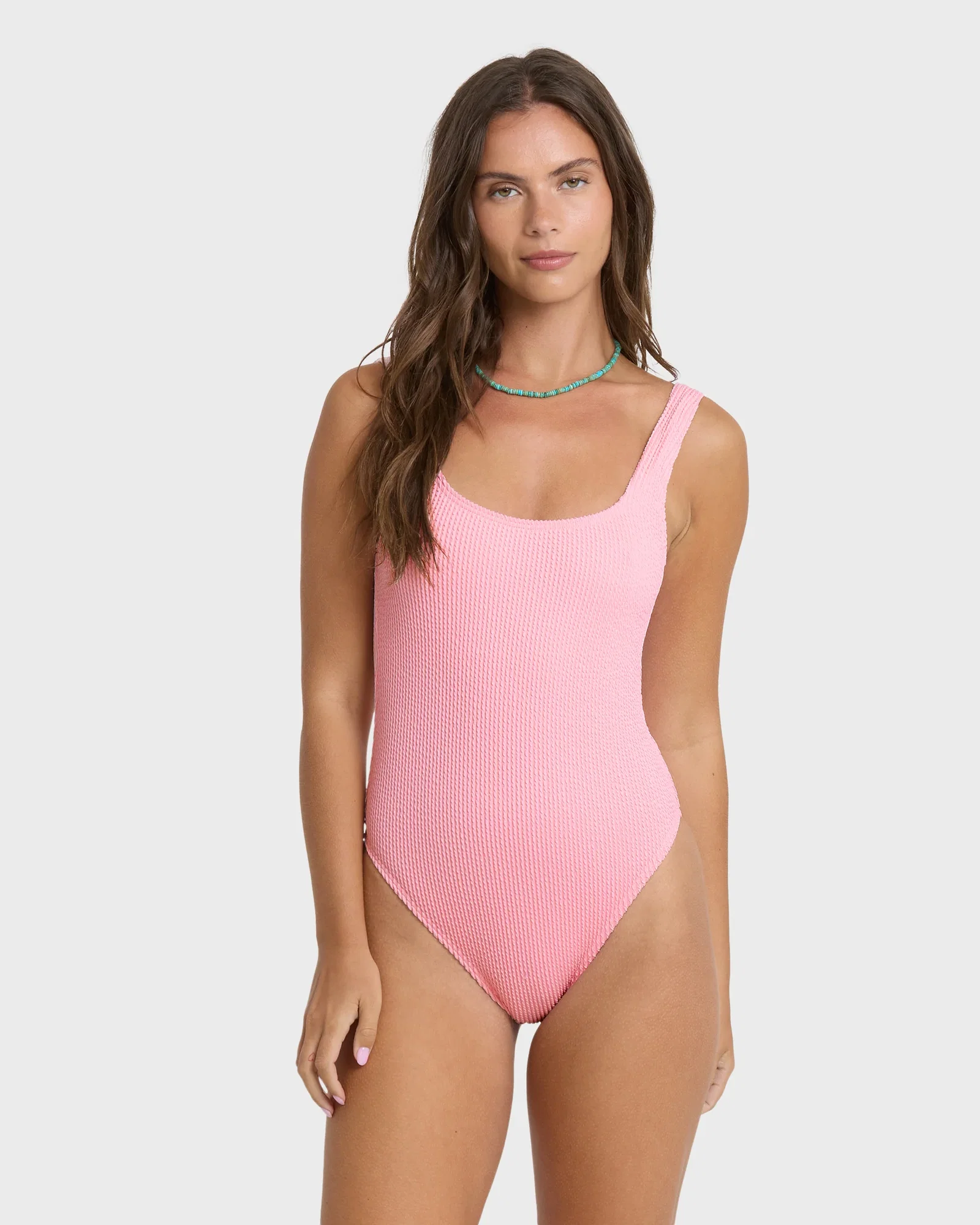 Image of Summer Hi Tanker One Piece Swimsuit - Pink Sand