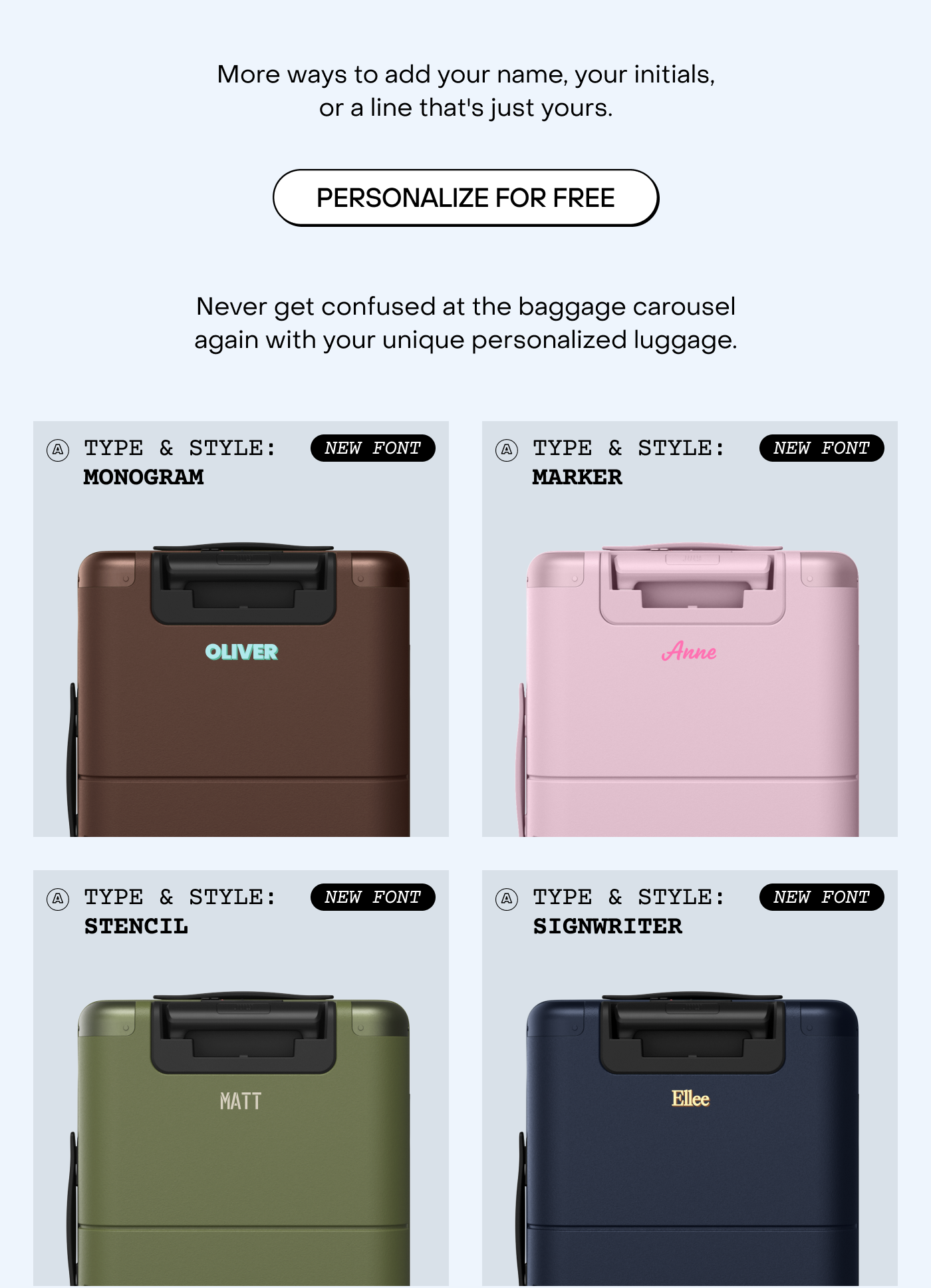 Personalize for free