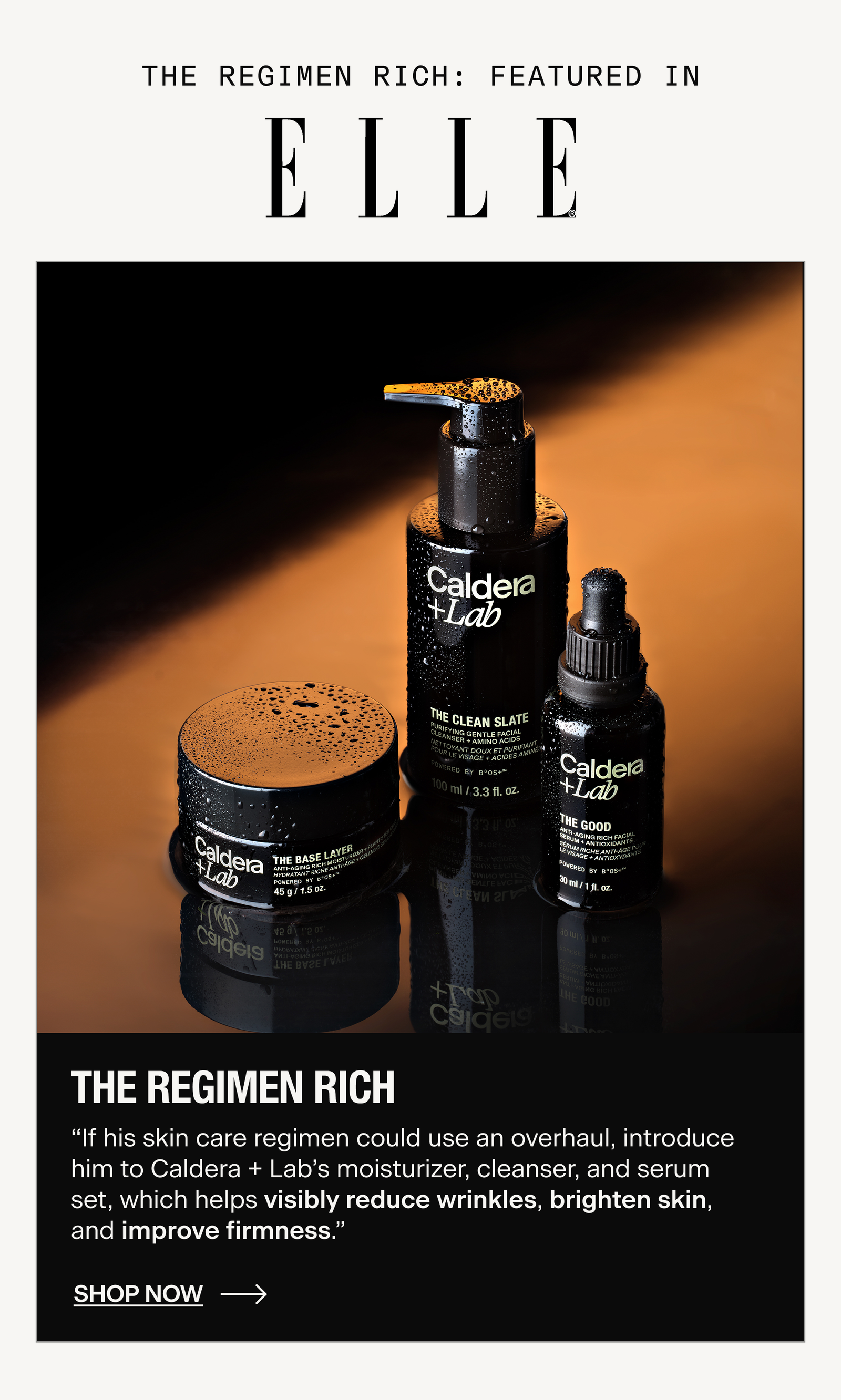 THE REGIMEN RICH | FEATURED IN ELLE