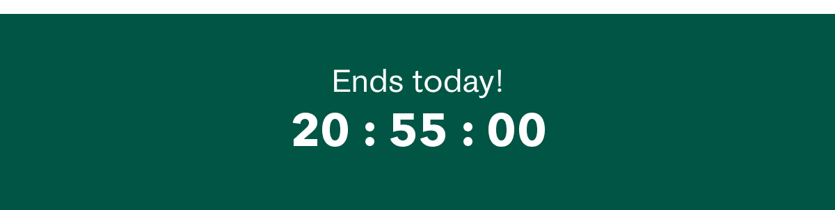 Ends today! Countdown Clock