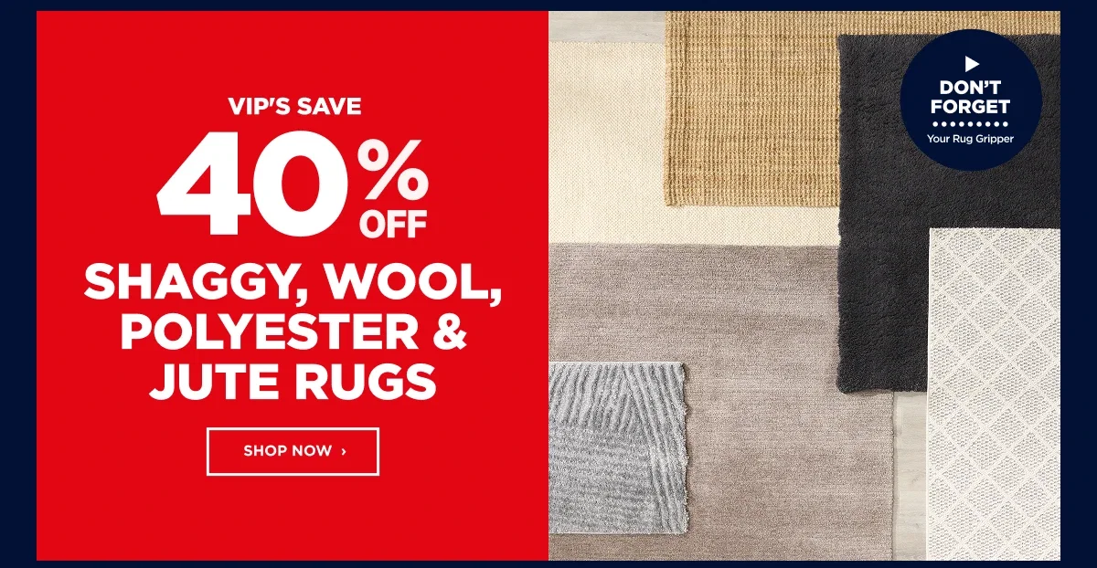 Shaggy, wool, polyester & Jute rugs
