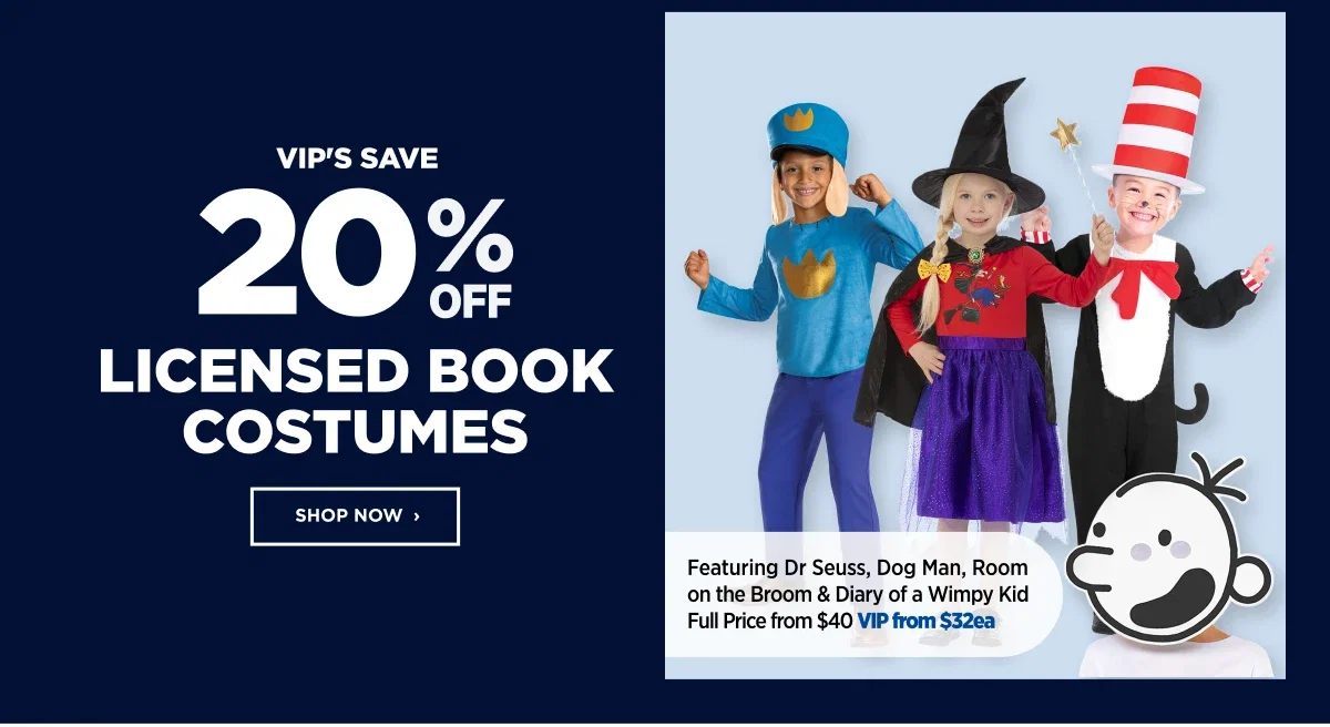 Licensed Book costumes