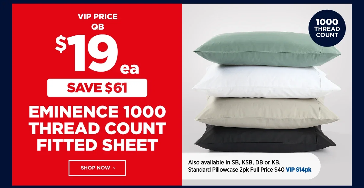 Eminence 1000 thread count fitted sheet