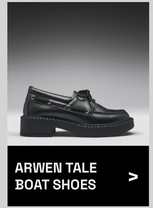 Arwen Tale Boat Shoes - Black