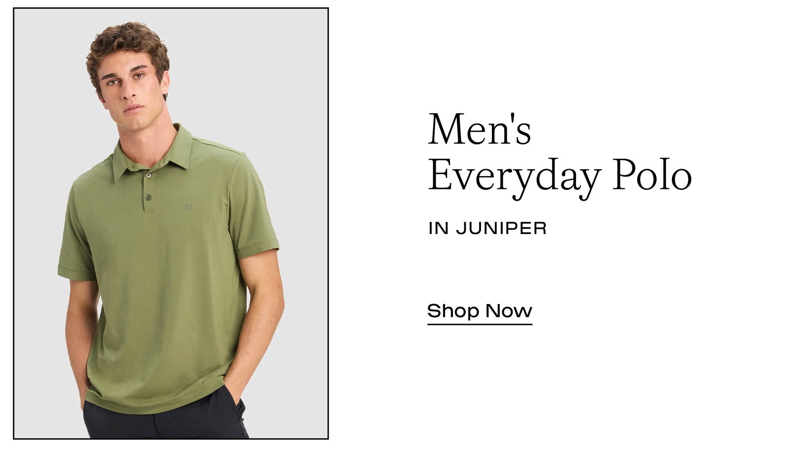 MEN'S EVERYDAY POLO IN JUNIPER