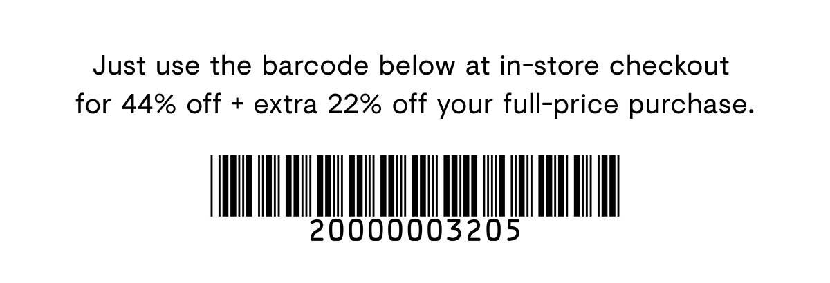 44 + extra 22 off