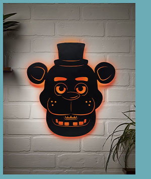 Five Nights at Freddy's LED Light-Up Sign