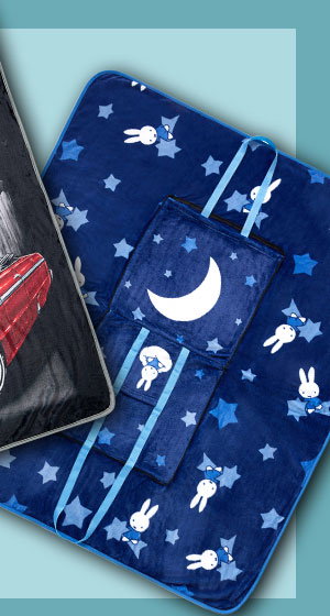 Miffy Moon and Stars Tote Throw Blanket