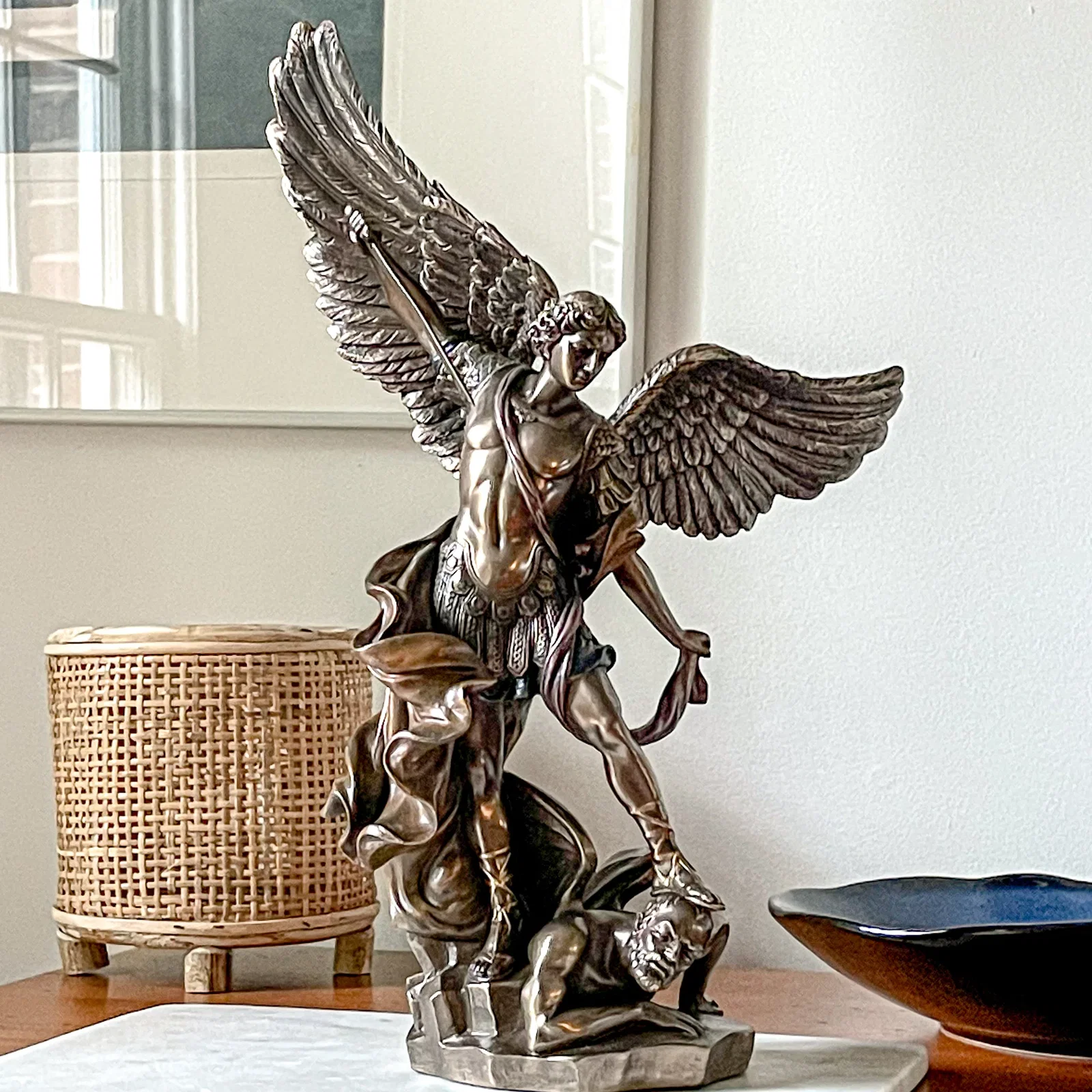 St. Michael Bronze Finish Statue, 14