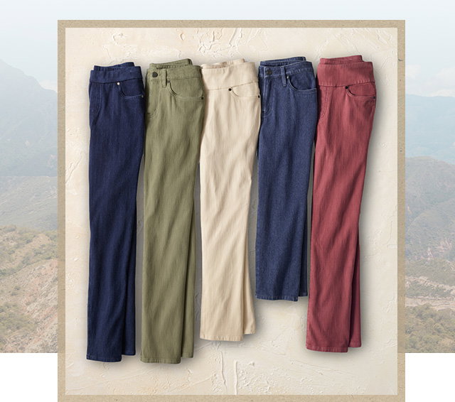 Knit Denim Jeans