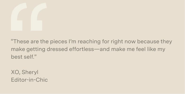 See what Sheryl Loves this Season