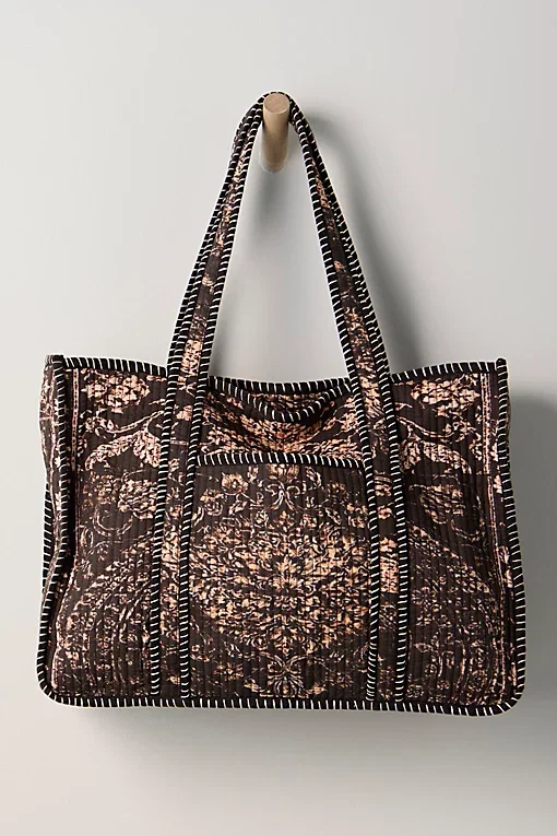Distorted Quilt Tote Bag