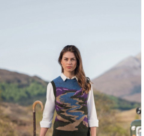 Ladies Highland Bothy Lambswool Slipover