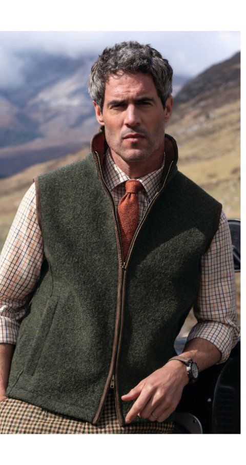Men’s Boiled Wool Gilet