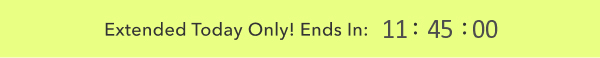 Extended today only! Ends In: