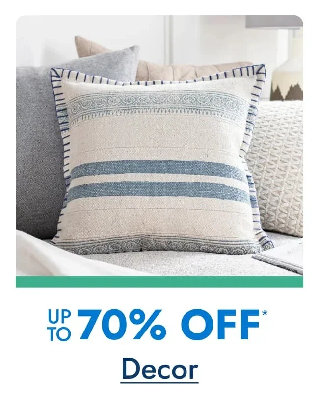Up to 70% off Decor