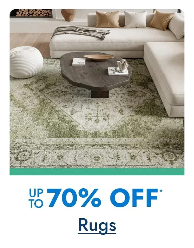Up to 70% off Rugs