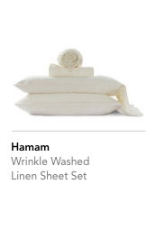 Wrinkle Washed Linen Sheet Set