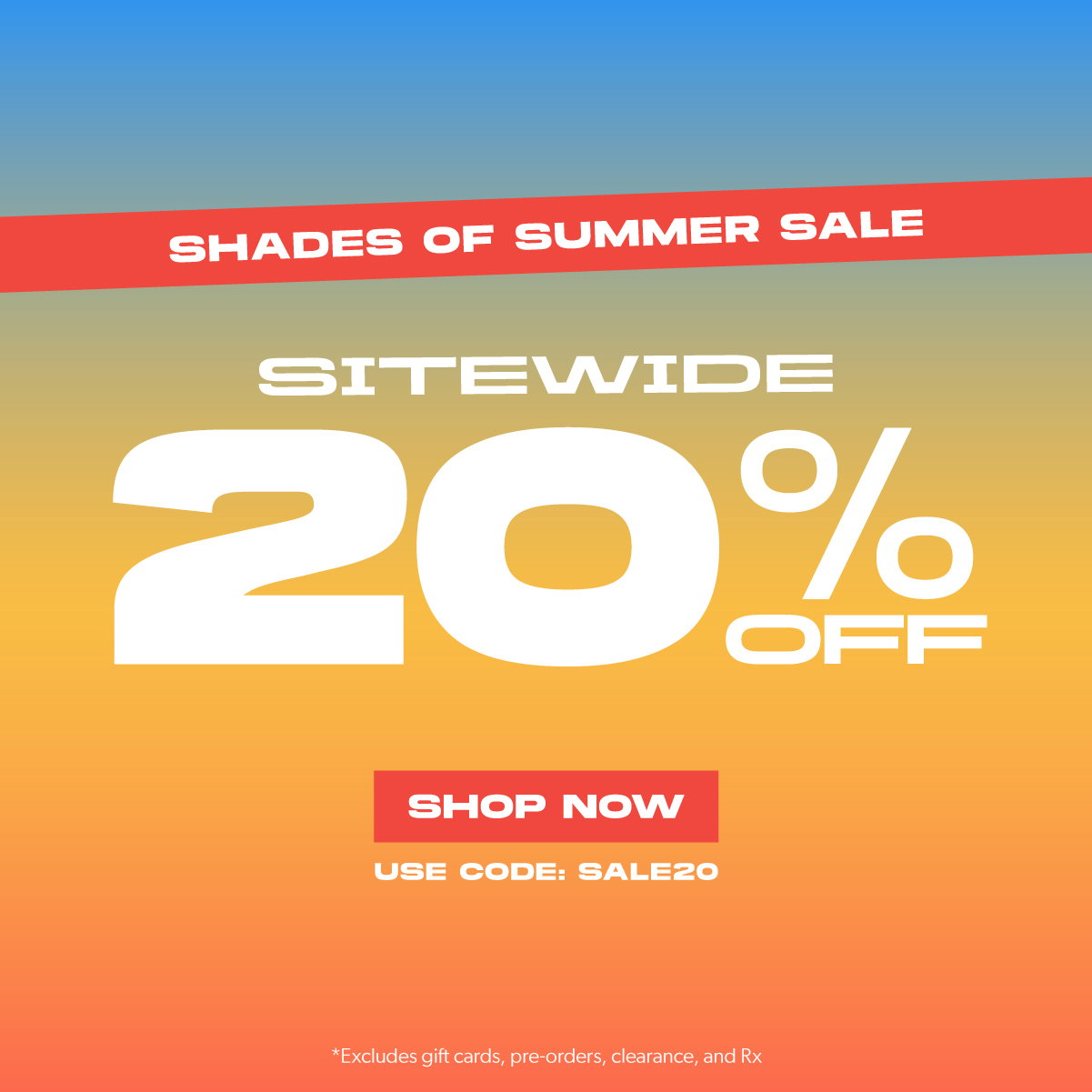Sitewide 20% OFF